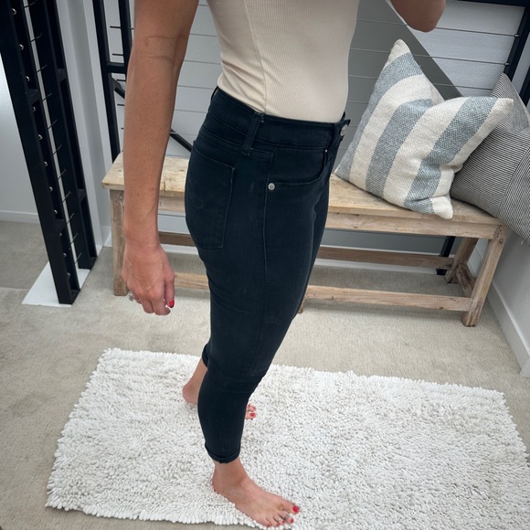Hudson black Jeans denim pants low rise, skinny fit, classic, casual, edgy, 27 - Picture 5 of 12